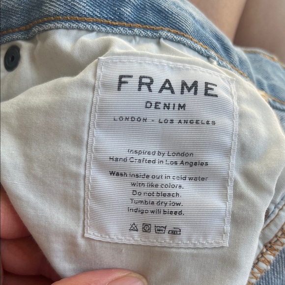 Frame Denim Le Original Light Blue Distressed Jeans - Picture 6 of 8